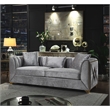 Valencia Modern Style 2 PC Living room Set Made with Wood in Silver Color