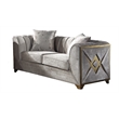 Valencia Modern Style 2 PC Living room Set Made with Wood in Cream Color