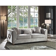 Valencia Modern Style 2 PC Living room Set Made with Wood in Cream Color