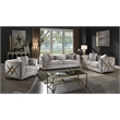 Valencia Modern Style 2 PC Living room Set Made with Wood in Cream Color