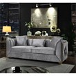 Valencia Modern Style 3 PC Living room Set Made with Wood in Silver Color