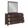 Dresser Modern Design made with wood in Walnut Color
