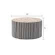 T1009-32 Contemporary Style Jungle Wood Coffee Table in Gray Color