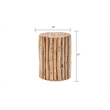 ET1009-16 Contemporary Style Jungle Wood End Table in Natural Color