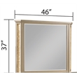 Medusa Modern Style Copper & Gold Finish Mirror made with Wood