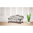 Gloria Traditional Style 2PC button tufted Living Room Set in Ivory
