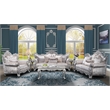 Melrose Traditional Sofa Made with Wood in silver