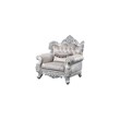 Melrose Traditional Style Chair Made with Wood in silver