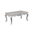 Melrose Traditional Coffee Table Made with Wood in Silver