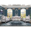 Melrose Traditional Coffee Table Made with Wood in Silver