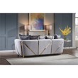 Chanelle Thick Velvet Fabric Upholstered Sofa Made With Wood in Gray