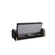 Lust Modern Style 3PC Living Room Set Made with Wood in Black