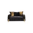 Lust Modern Style 3PC Living Room Set Made with Wood in Black