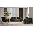 Lust Modern Style 3PC Living Room Set Made with Wood in Black