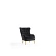 Lust Modern Style 3PC Living Room Set Made with Wood in Black