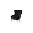 Lust Modern Style 3PC Living Room Set Made with Wood in Black