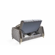 Lust Modern Style 3PC Living Room Set Made with Wood in Taupe