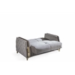 Lust Modern Style 3PC Living Room Set Made with Wood in Taupe