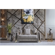 Lust Modern Style 3PC Living Room Set Made with Wood in Taupe