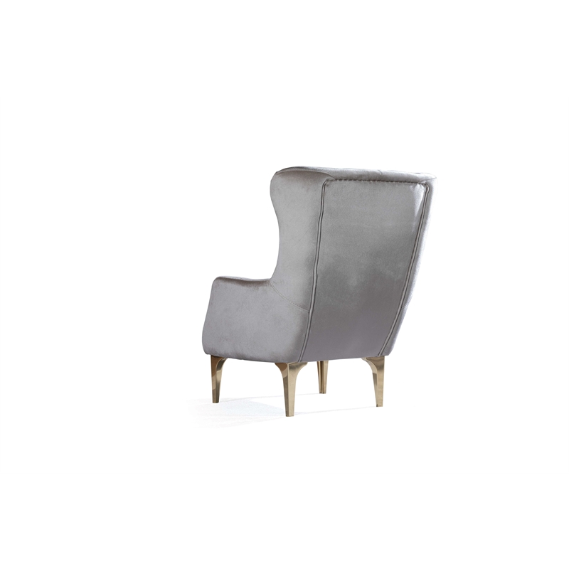 Lust Modern Style 3PC Living Room Set Made with Wood in Taupe