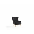 Lust Modern Style Chair Made with Wood in Black