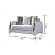Lust Modern Style 3PC Living Room Set Made with Wood in White