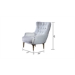Lust Modern Style Chair Made with Wood in White