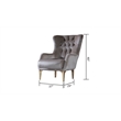 Lust Modern Style Chair Made with Wood in Taupe