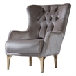 Lust Modern Style Chair Made with Wood in Taupe