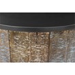 T1216E Round Storage End Table made with Mango Wood in Rustic Vintage