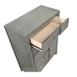 Modern Style 5-Drawer Chest Made with Wood in Gray