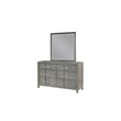 Queen 4PC Modern Style Storage Bedroom Set Made with Wood in Gray