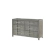 Queen 4PC Modern Style Storage Bedroom Set Made with Wood in Gray