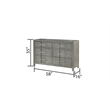 Full 4PC Modern Style Storage Bedroom Set Made with Wood in Gray