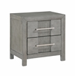 Full 5PC Modern Style Storage Bedroom Set Made with Wood in Gray