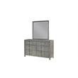 Full 5PC Modern Style Storage Bedroom Set Made with Wood in Gray