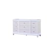 Modern Style King 5PC Storage Bedroom Set Made with Wood in Milky White