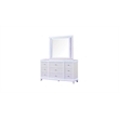 Modern Style King 5PC Storage Bedroom Set Made with Wood in Milky White