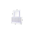 Modern Style King 5PC Storage Bedroom Set Made with Wood in Milky White