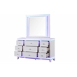 Modern Style 9-Drawer Dresser Made with Wood in White