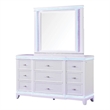Modern Style 9-Drawer Dresser Made with Wood in White