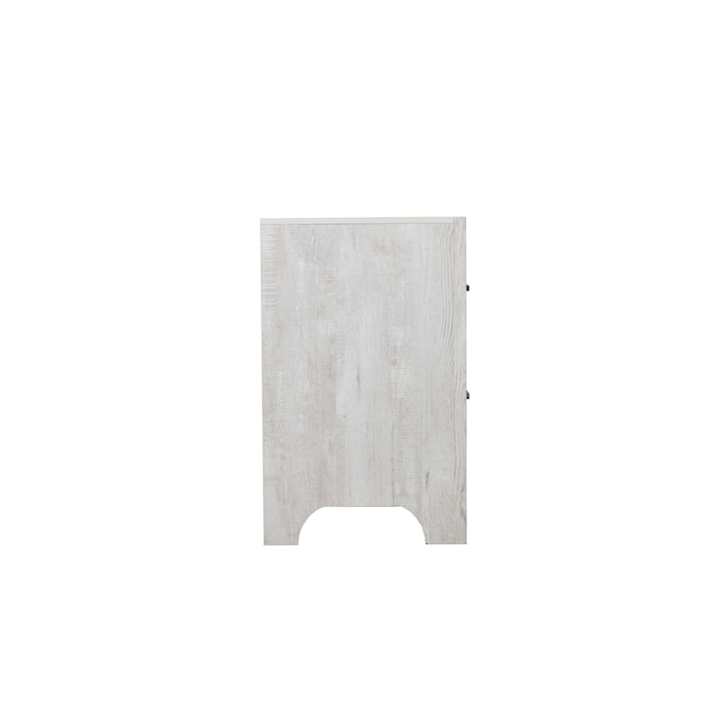 Denver Modern and Contemporary Style Nightstand Made with Wood in Rustic Natural