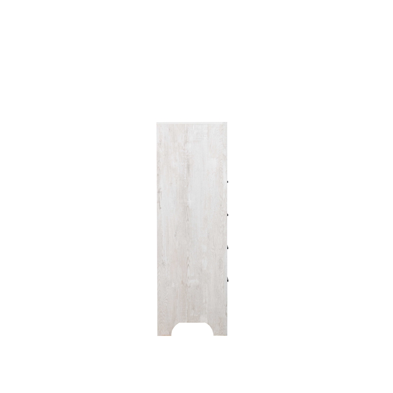 Denver Modern Style 5-Drawer Chest Made with Wood in Rustic Natural