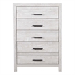 Denver Modern Style 5-Drawer Chest Made with Wood in Rustic Natural