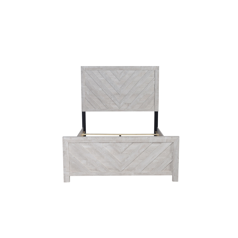 Denver Modern Style Full Bed Made with Wood in Rustic Natural