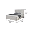 Denver Modern Style Full Bed Made with Wood in Rustic Natural