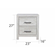 Denver Full 4PC Modern Style Bedroom Set Made with Wood in Rustic Natural