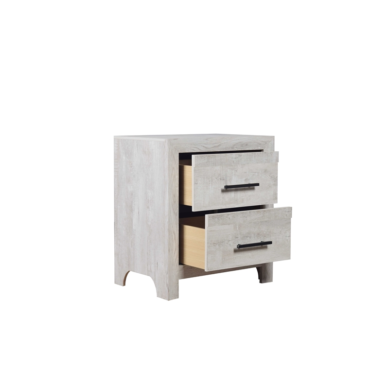 Denver Queen 5PC Modern Style Bedroom Set Made with Wood in Rustic Natural