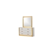 Obsession Contemporary Style 6-Drawer Dresser Made with Wood & Gold Finish