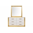 Obsession Contemporary Style King 5PC Bedroom Set Made with Wood in Gold Finish